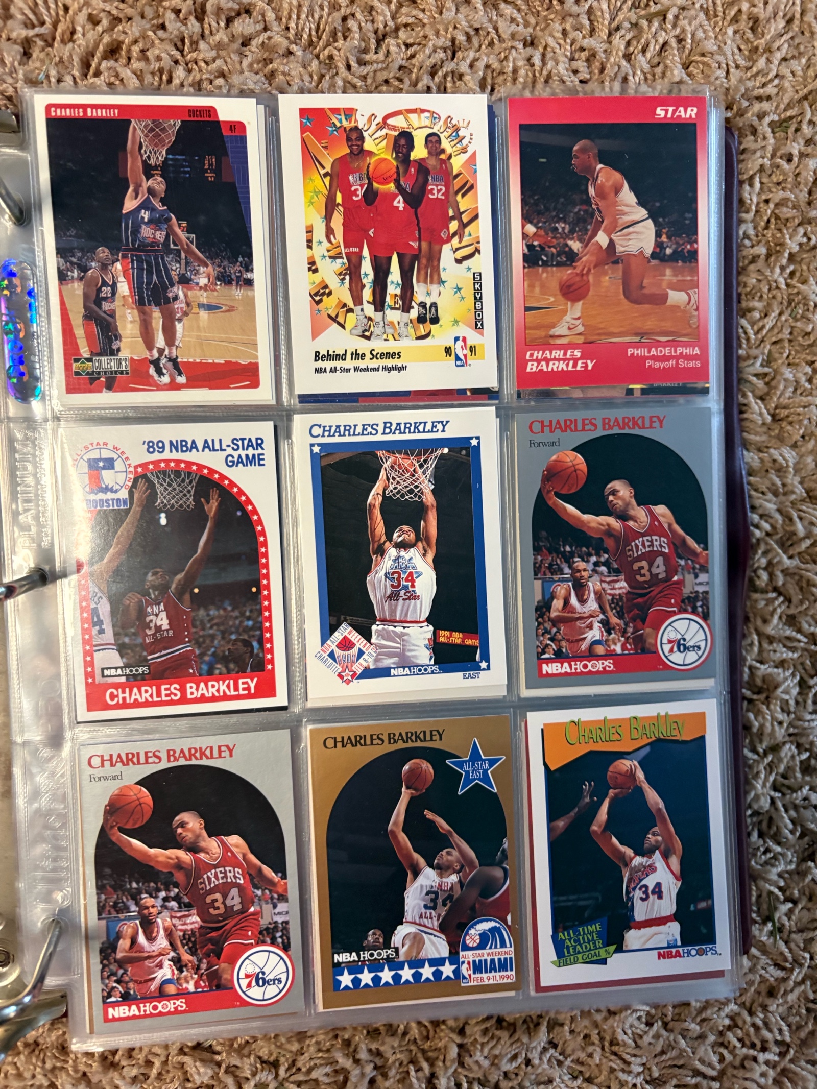 Charles Barkley Basketball Card Lot NBA Hall of Famer Legend