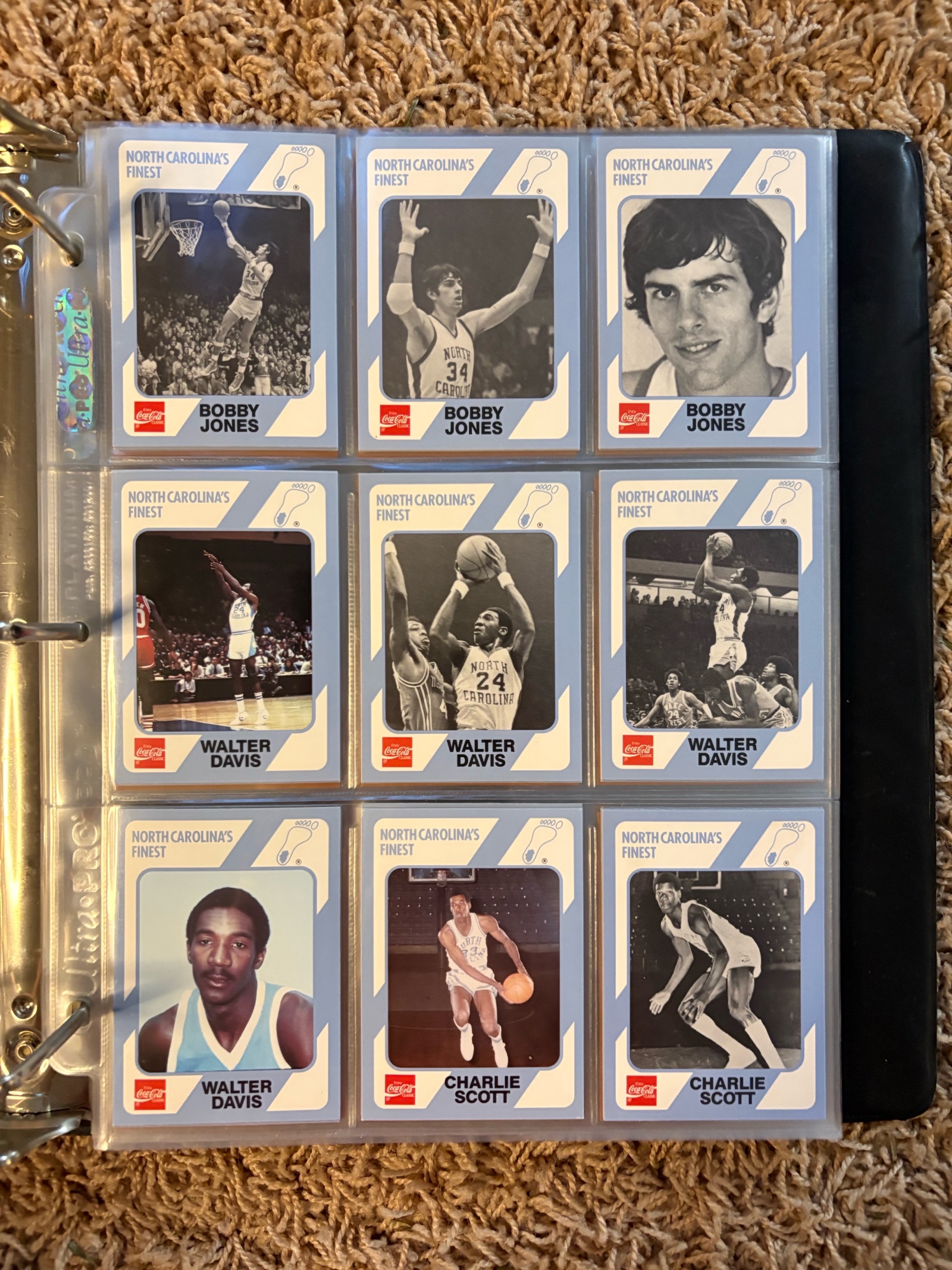 North Carolina Tar Heels Sports Legends Cards Lot