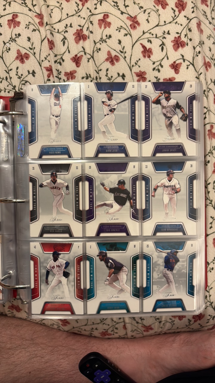 2003 Flair Baseball Card Set Cards 1-90