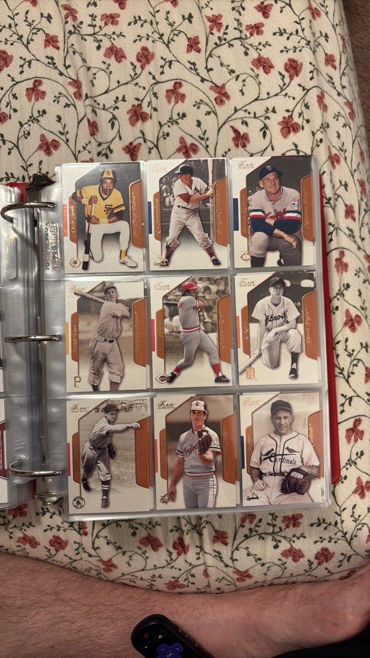 2003 Flair Greats Baseball Card Sets, All-Time Greats Hall of Famers and Stars Set