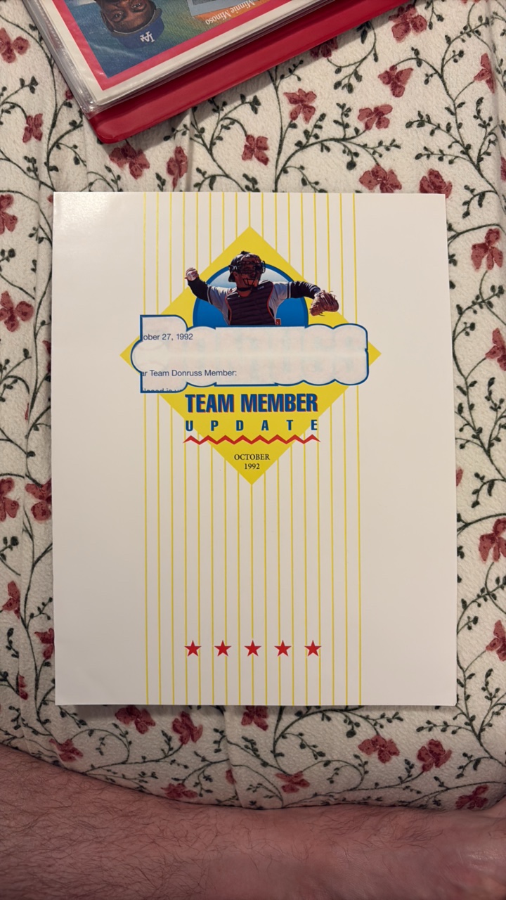 1993 Donruss Promotional Material Sent to Card Shops, Includes Rare Vendor Letter and Sample Baseball Card