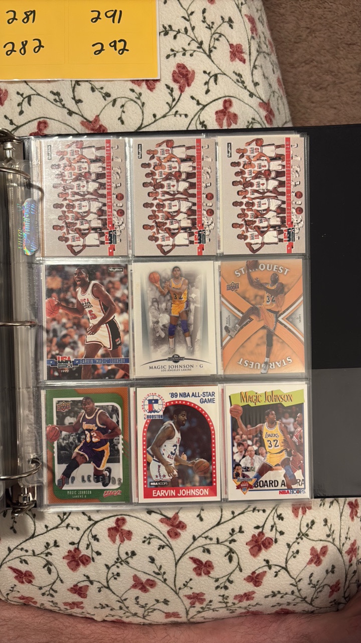 Magic Johnson Basketball Card Lot