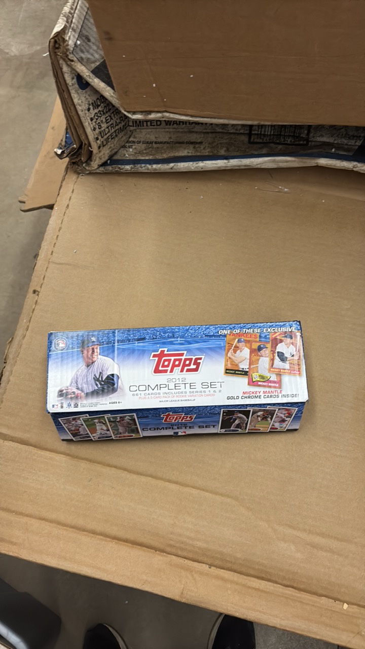 2012 Topps Baseball Set (May be Missing Some Key Rookie Cards, Cards in Box are Out of Order but cards Almost Fit Tight Against Box So Not Many Cards are Missing)