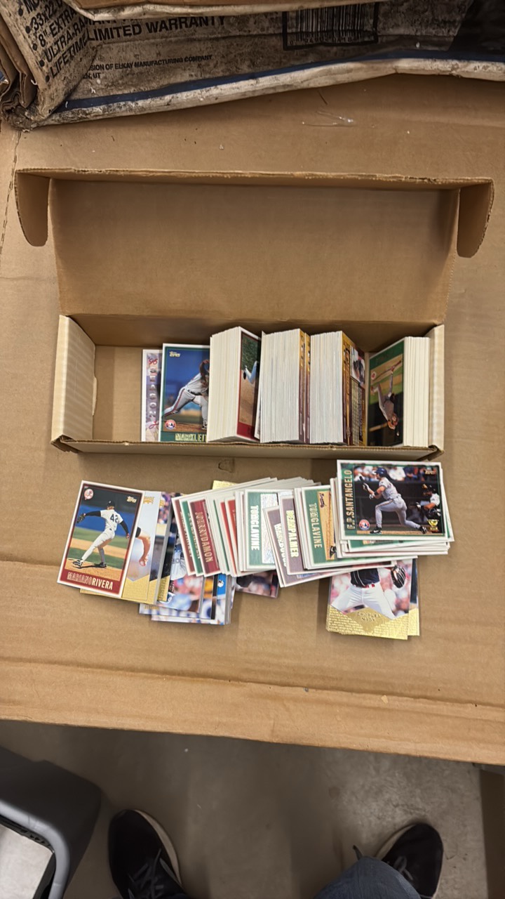 Box of Baseball Cards Mostly Mid to Late 1990s