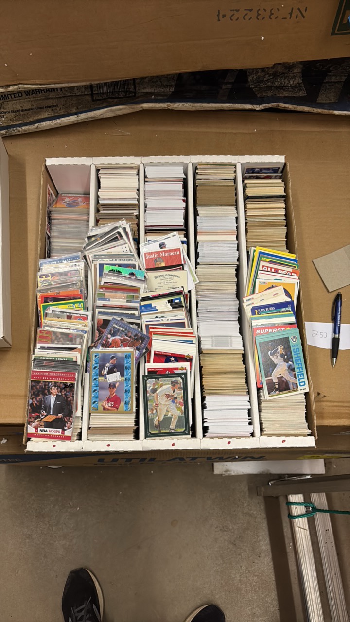 Huge 5-Row Box of Cards Mix of Years and Sports, Lots of Twins Stars in this Box