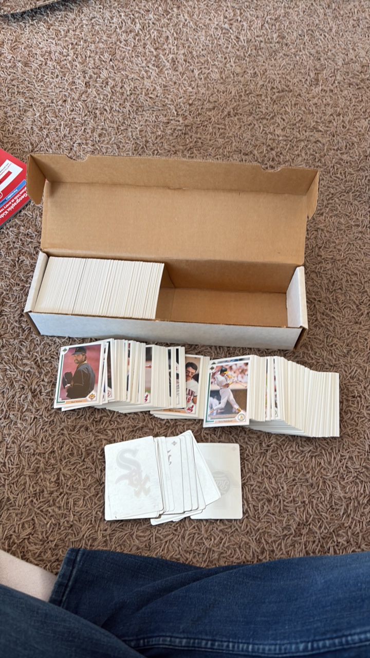1991 Upper Deck Baseball Card Lot, Partial Set With Stickers