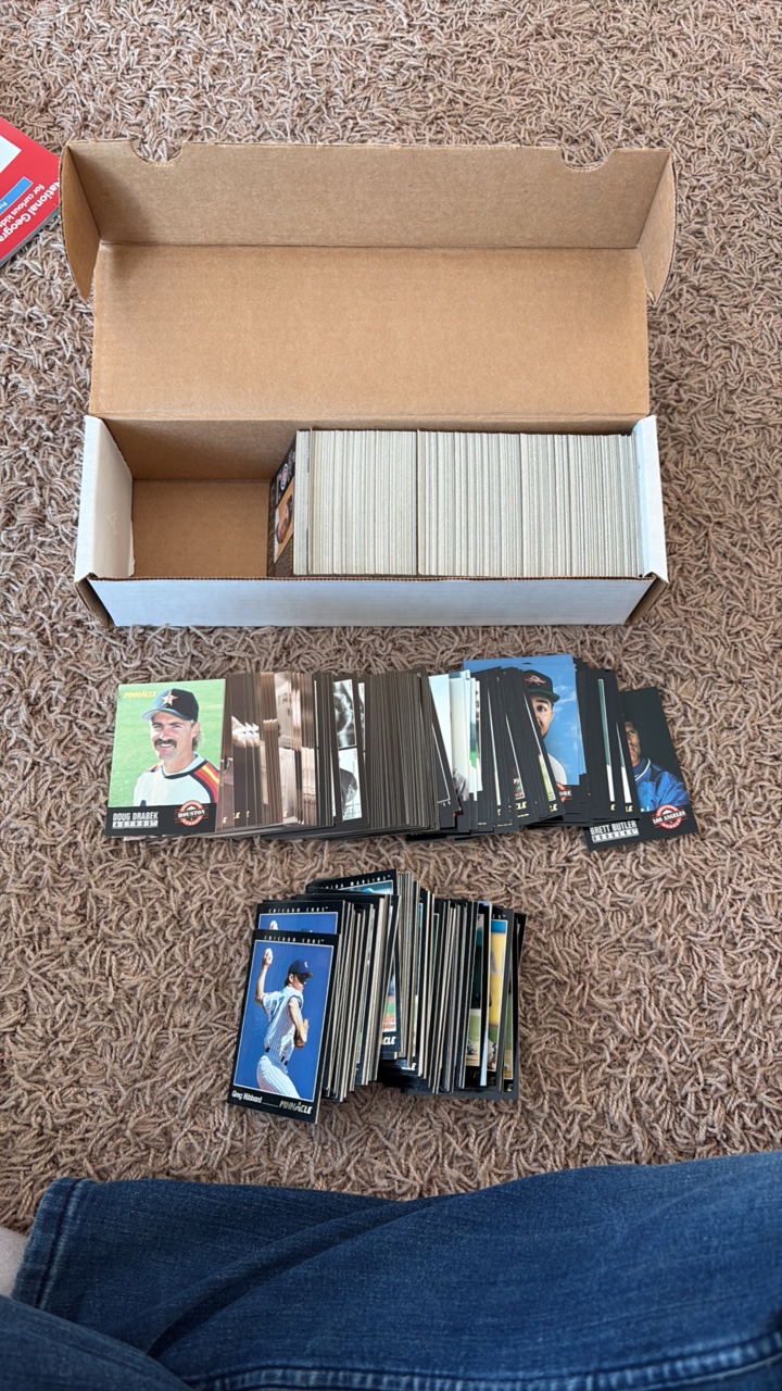 1993 Pinnacle Baseball Card Partial Set, Lots of Cards, Stars and Inserts
