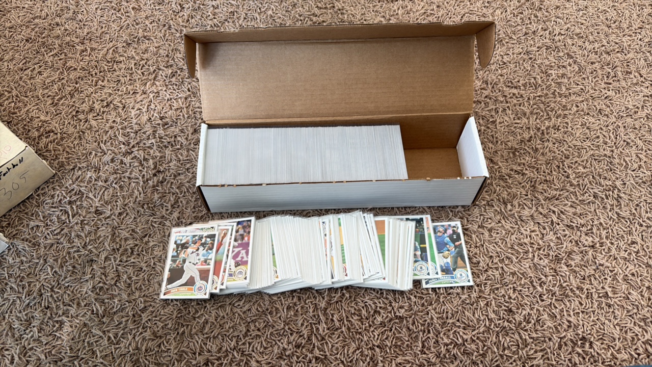 Nearly Complete 2011 Topps Baseball Cards, Sleeved, Lots of Stars and Rookies