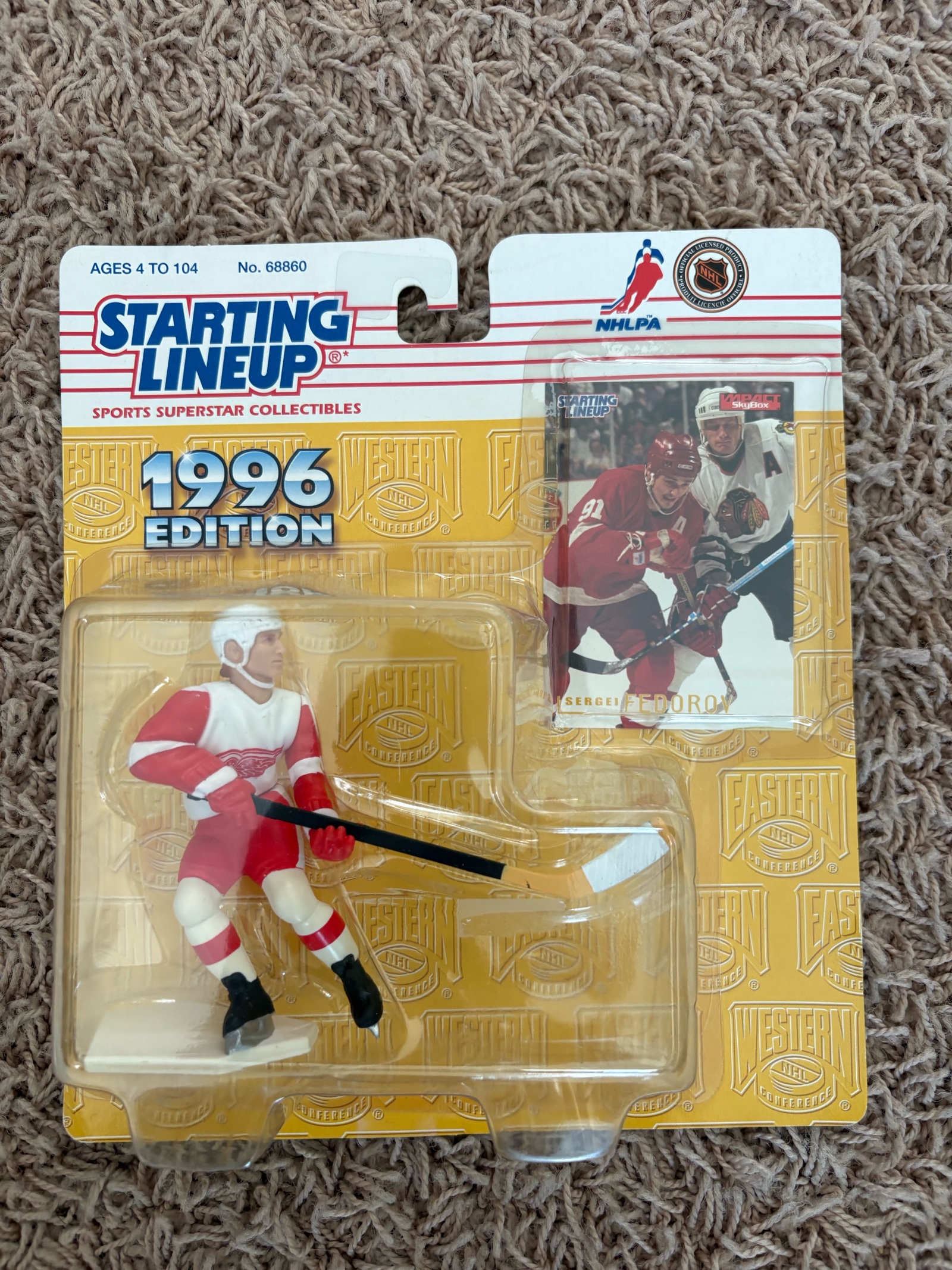 Starting Lineup 1996 Edition Sergei Federov Sealed With Hockey Card