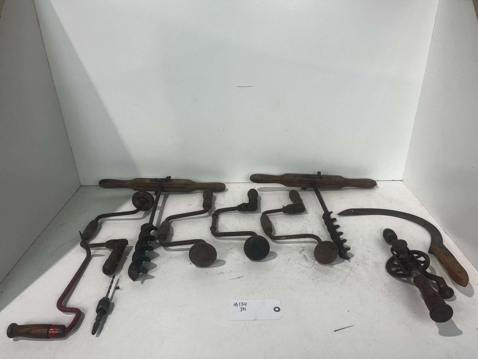 lot 134 image: Antique Handtools