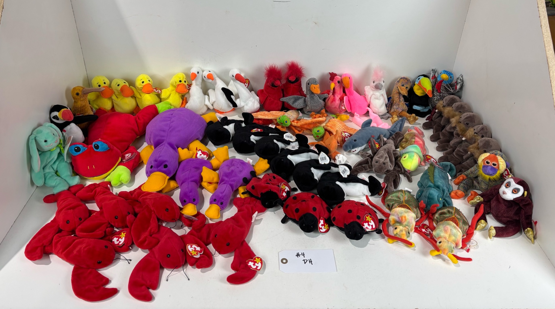 lot 4 image: Lot of Ty Beanie Babies and plush animals w tags