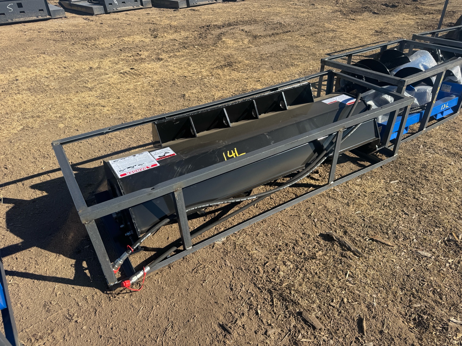 lot 9 image: Skid Steer Rotary Tiller - Mower King - 2026 - Unused - ECSSTR072