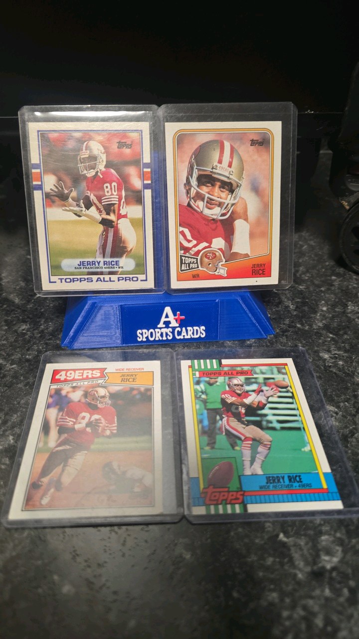 lot 27 image: Topps Jerry Rice lot of 4