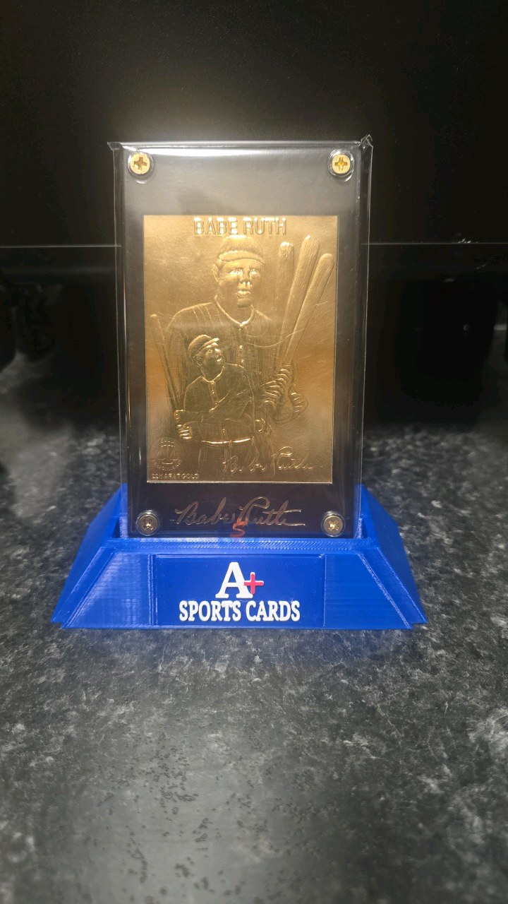 lot 31 image: Babe ruth 22 carat gold card