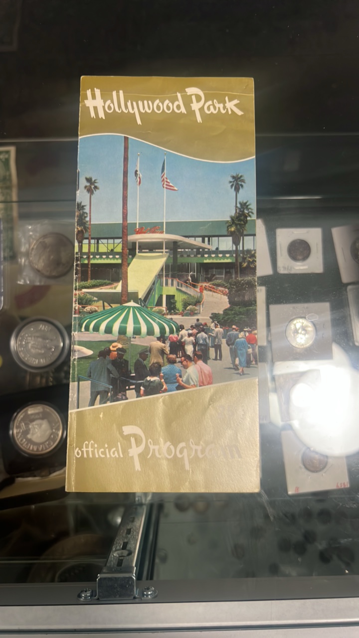 lot 103 image: 1957 Hollywood park race program