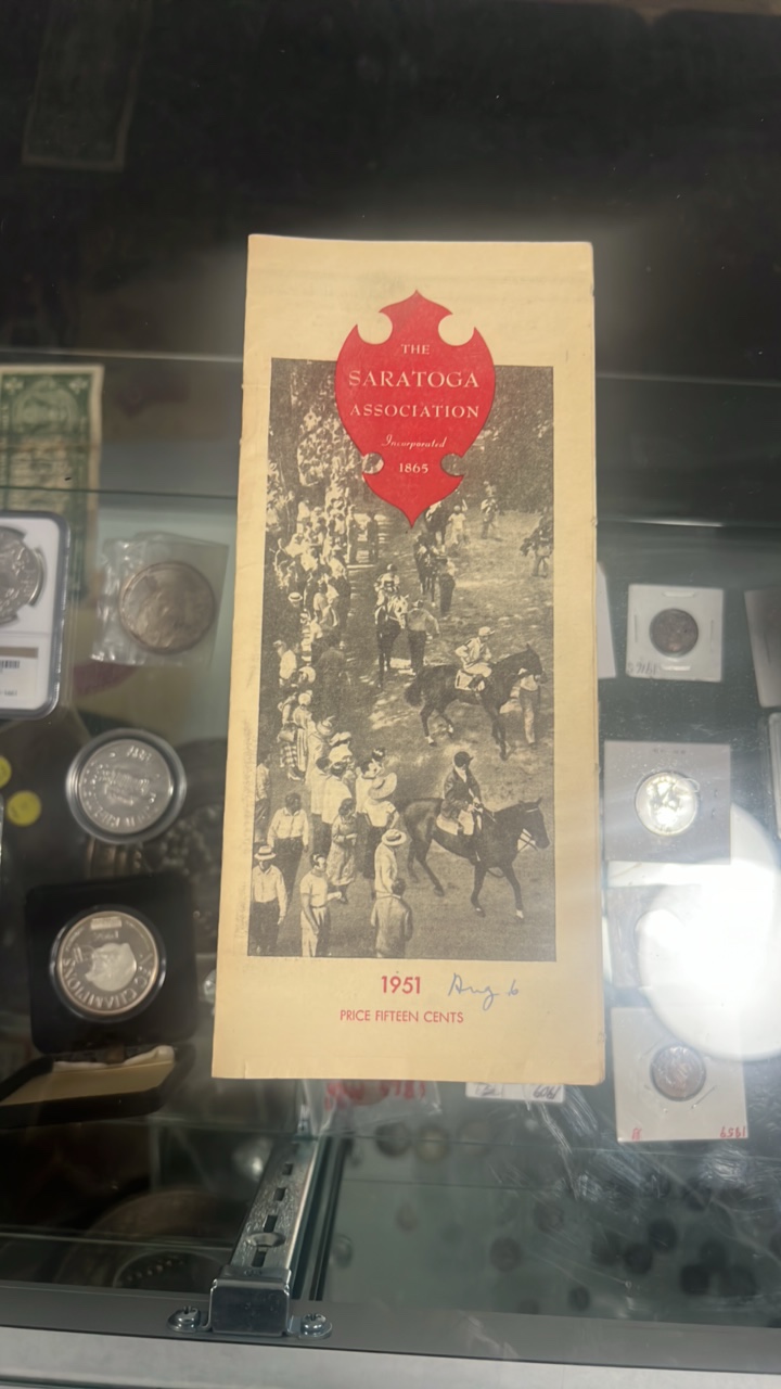 lot 107 image: 1951 Saratoga race program