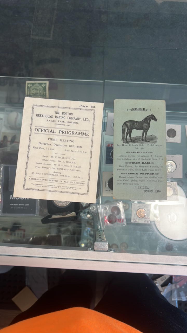 lot 126 image: early 1900s horse racing items
