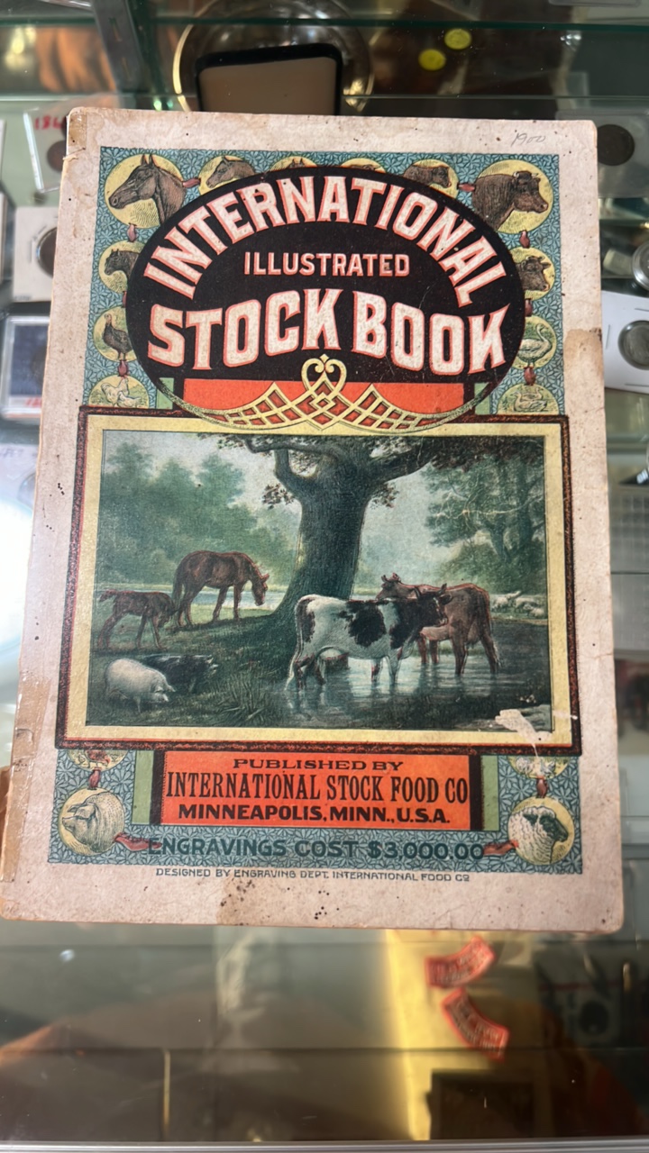 lot 133 image: antique illustrated international stock book