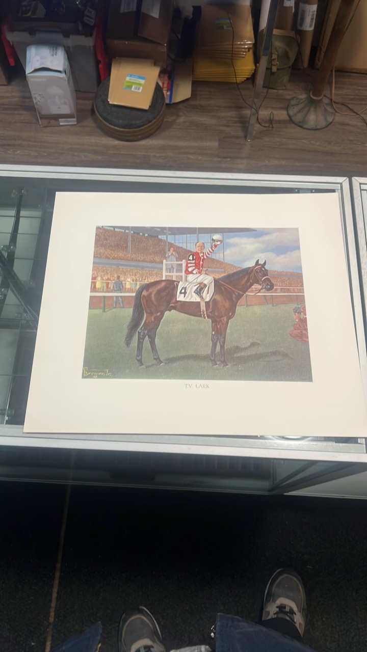 lot 32 image: 1962 Alan f brewer jr T.V. LARK print