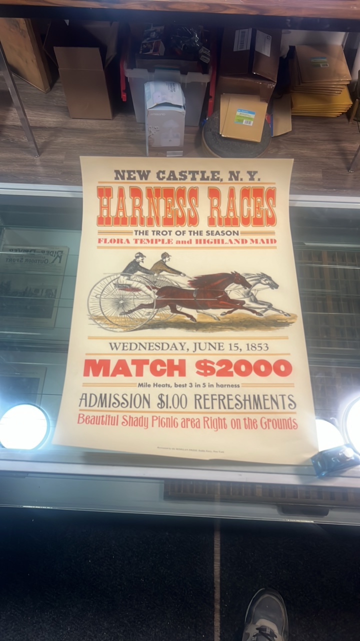 lot 49 image: 1853 horse racing photo reproduction