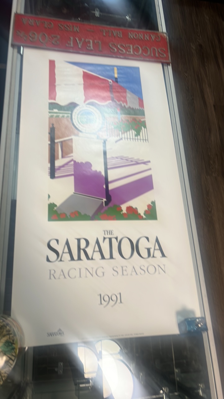 lot 53 image: 1991 Saratoga racing season advertising poster