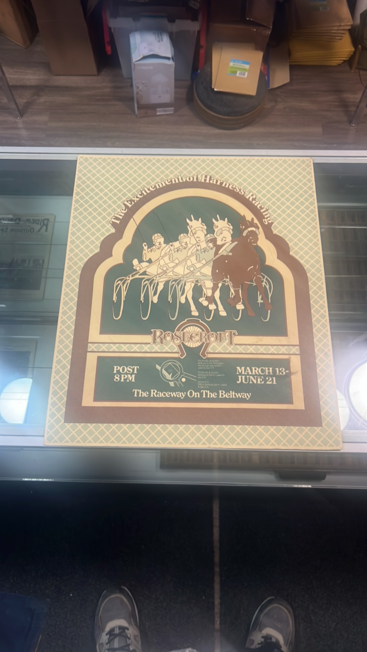 lot 56 image: horse racing advertising poster