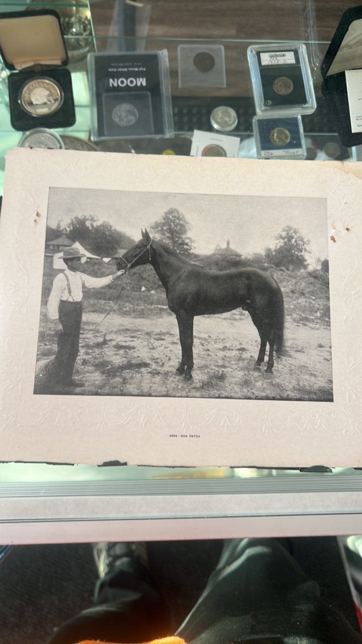 lot 69-1 image: antique Dan patch photograph