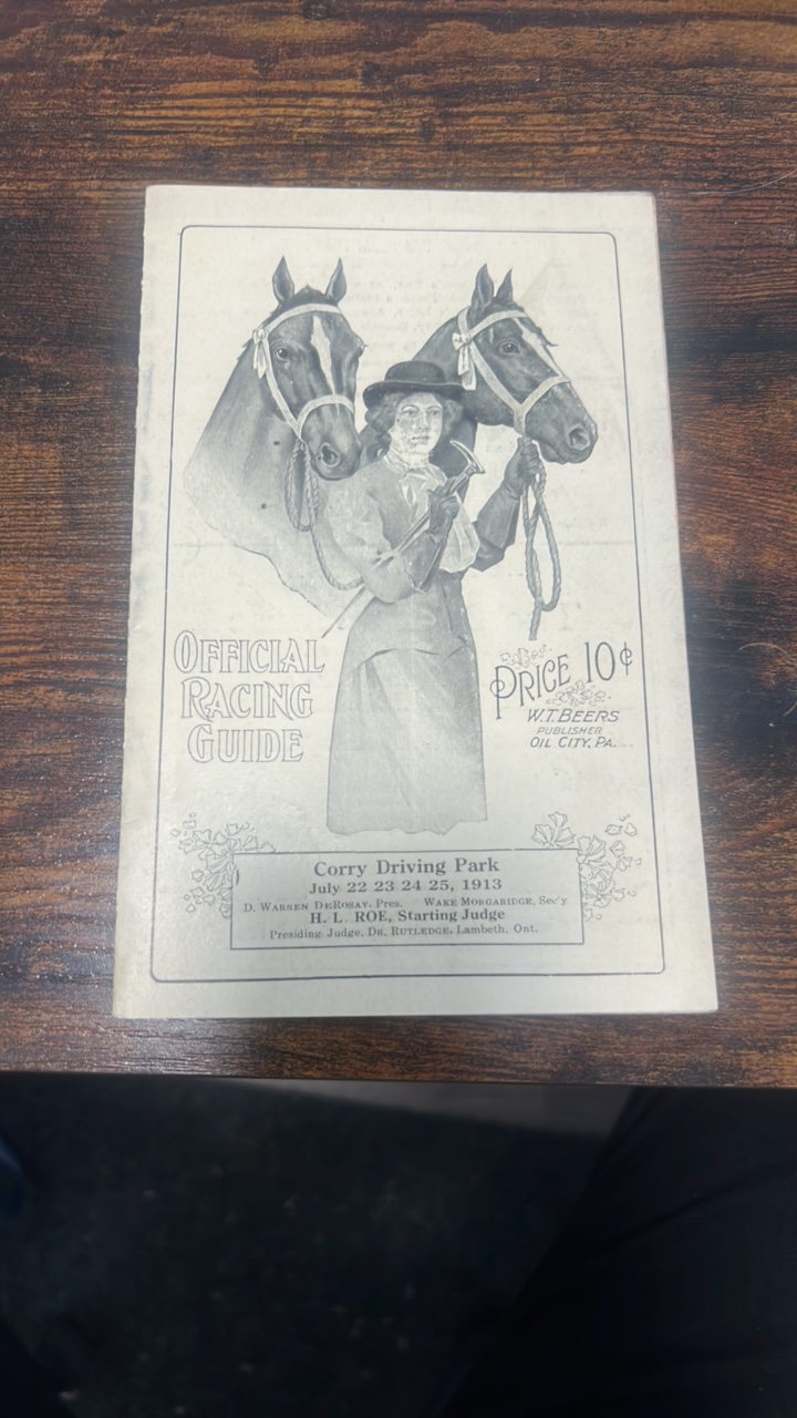 lot 94 image: 1913 corry driving park official racing guide