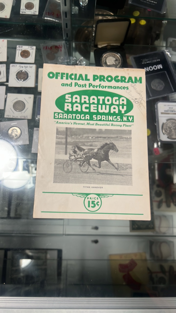 lot 97 image: 1946 Saratoga raceway race program