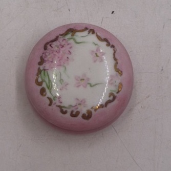 lot 141 image: Vintage French Porcelain Trinket Box with Floral Design