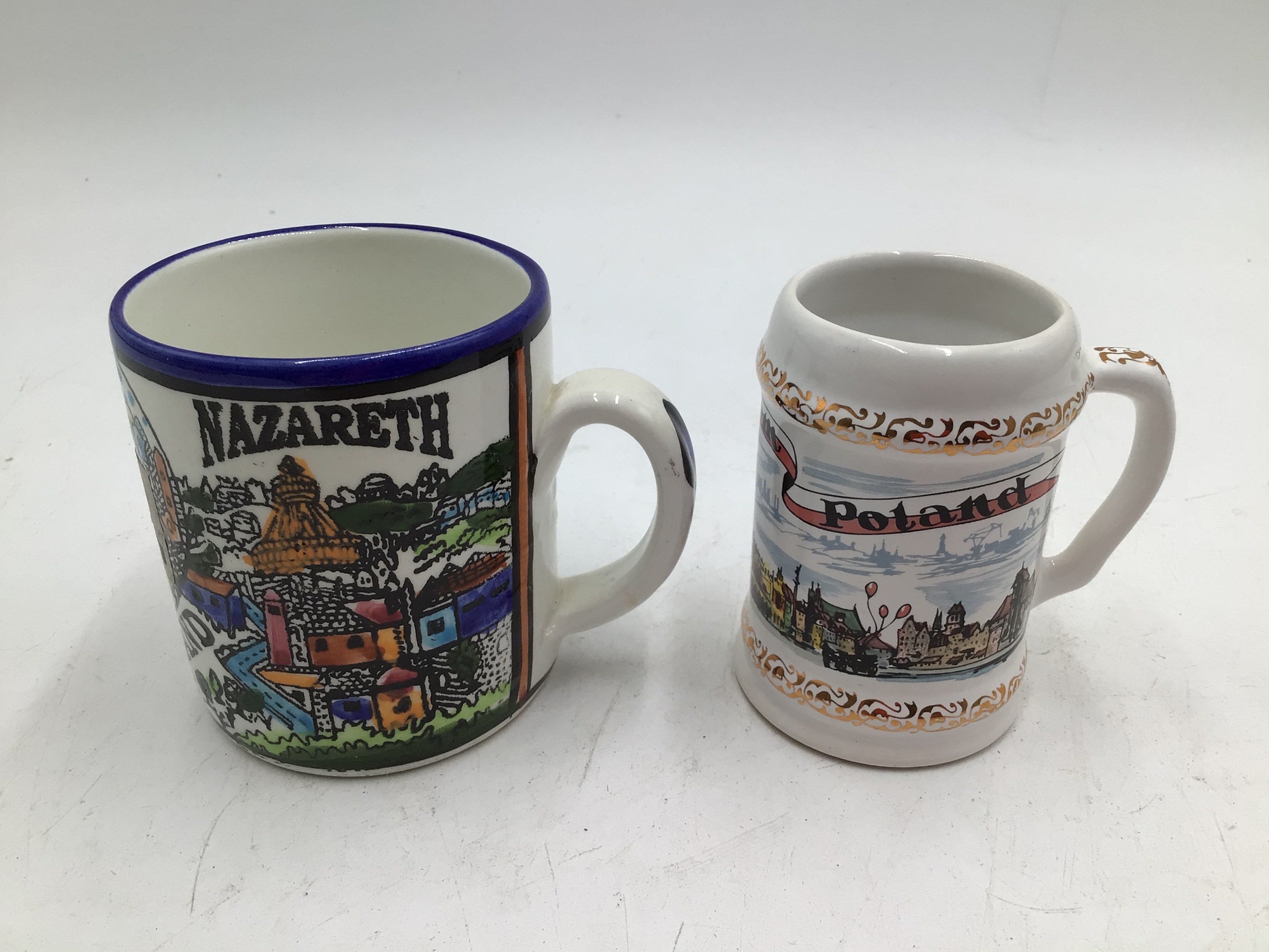 lot 177 image: Pair of collectible souvenir mugs