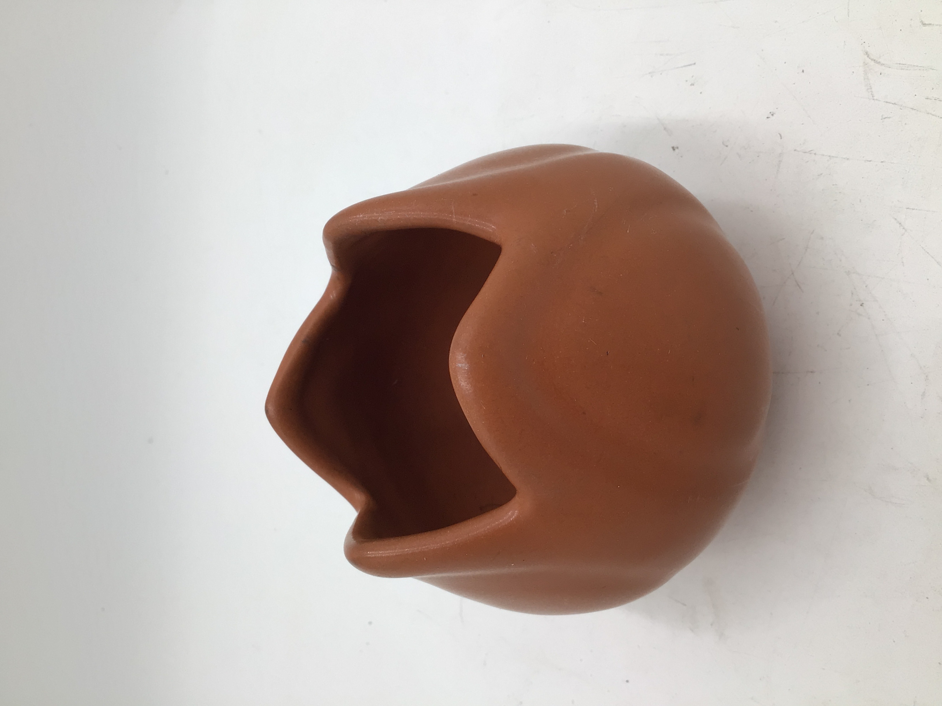lot 191 image: Van Briggle Colorado Tulip Bud Vase in Mulberry Brown Matte Glaze