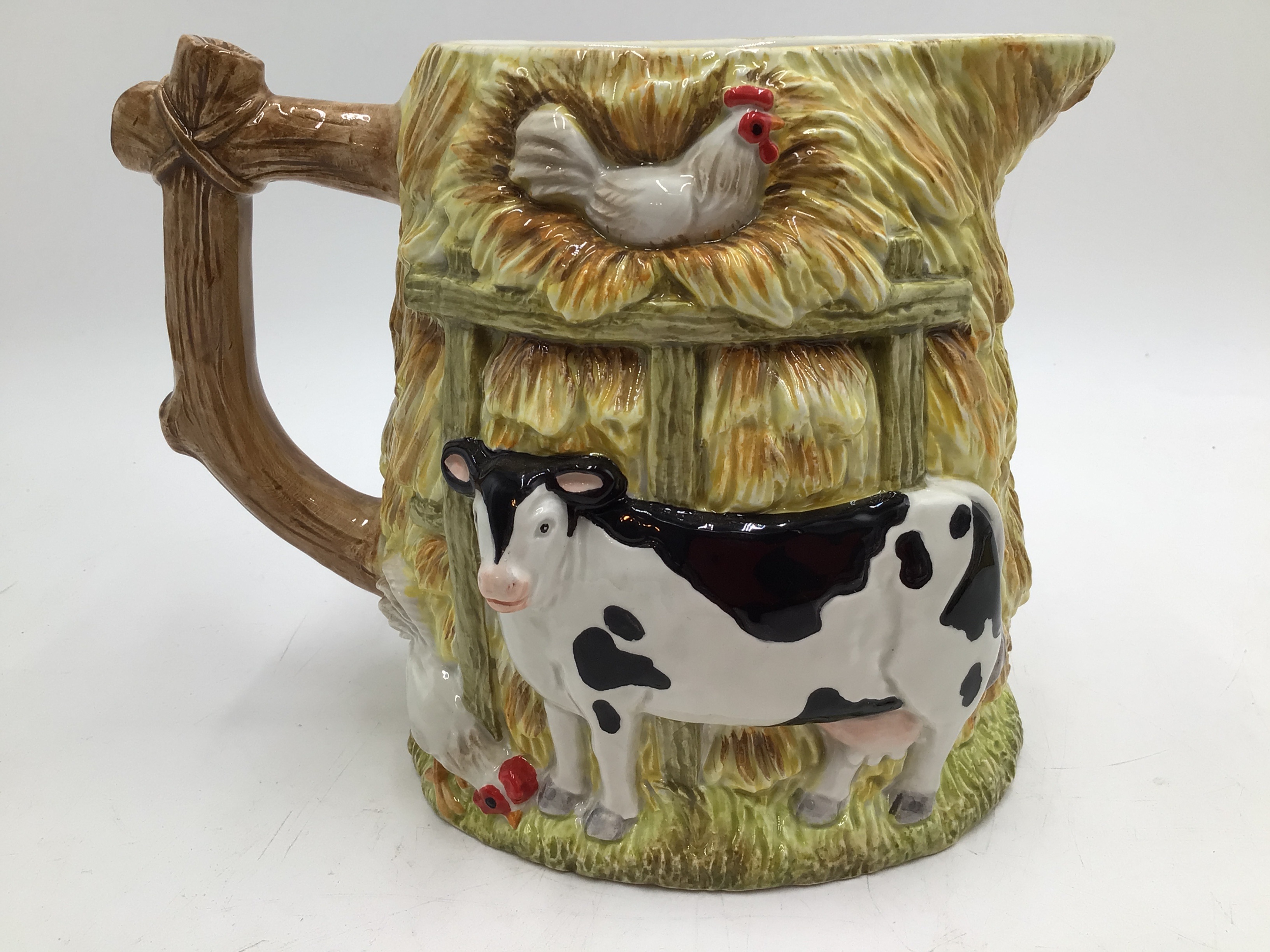 lot 25 image: Vintage Fitz and Floyd Farmyard CreamerPitcher