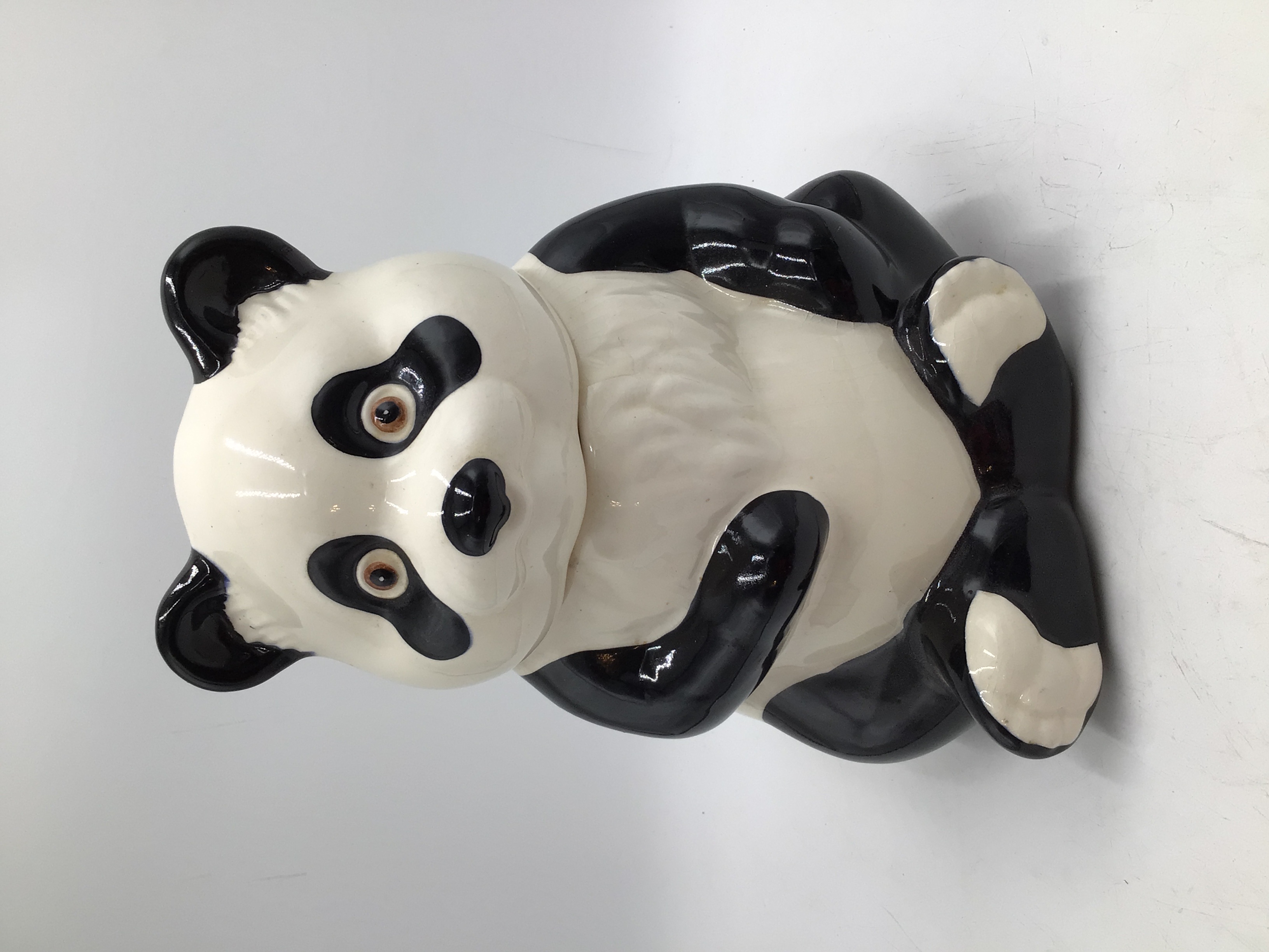 lot 42 image: Vintage Ceramic Panda Cookie Jar