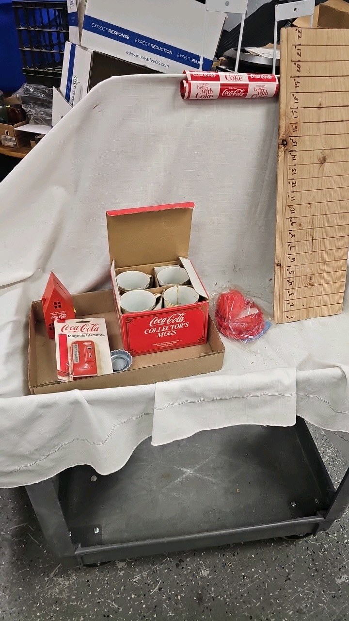 lot 106 image: Coke Collector Mugs, Magnets, Misc