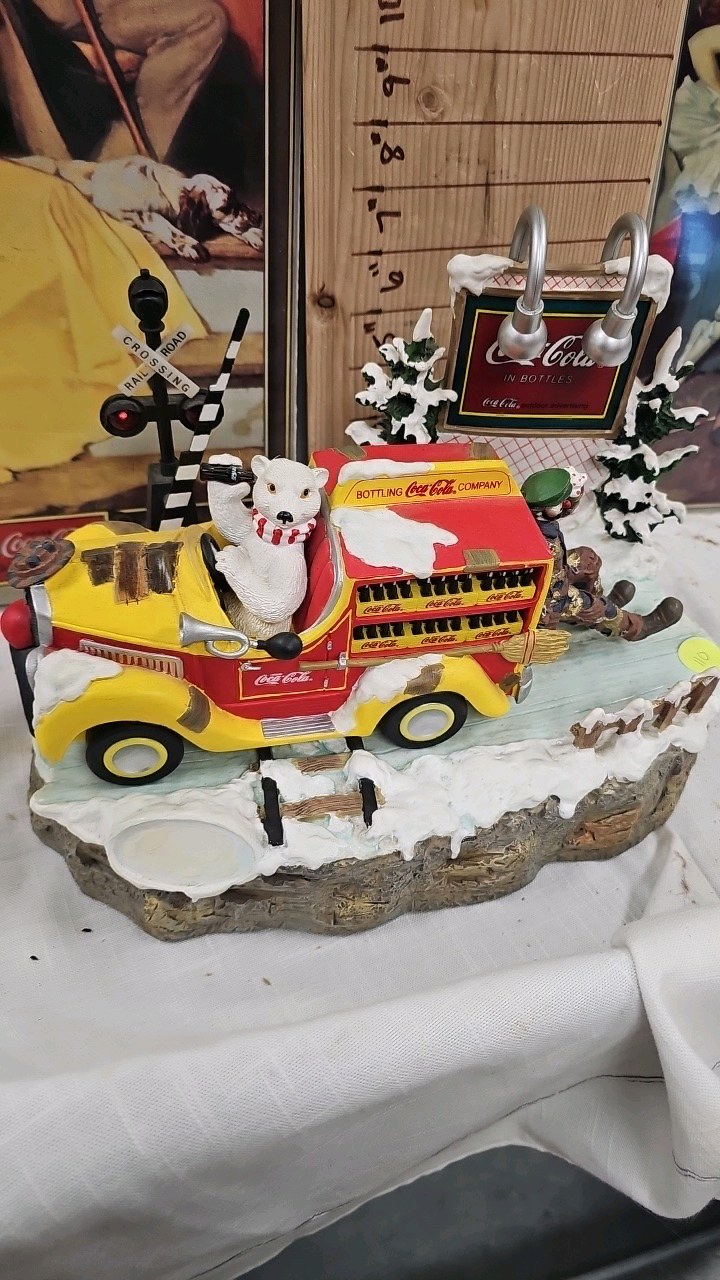 lot 110 image: Coca Cola Tin Signs, Musical Display