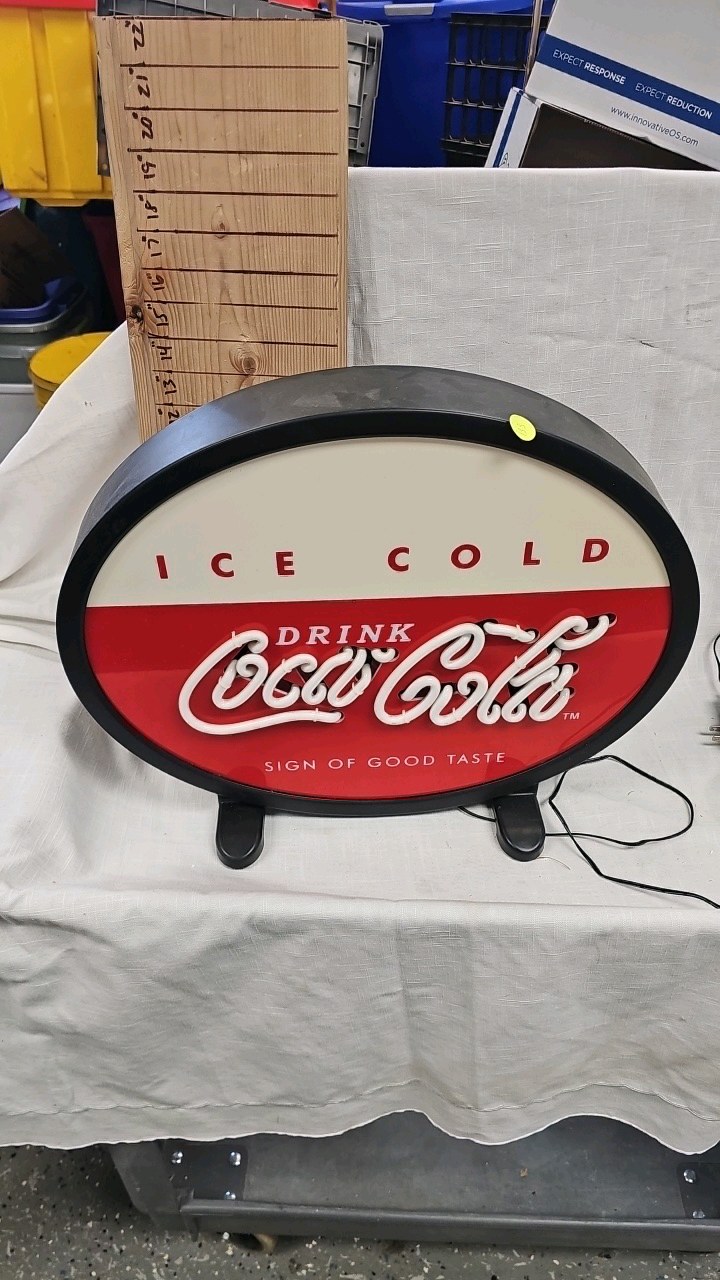 lot 133 image: Coca Cola Neon Light