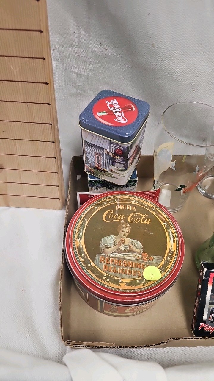 lot 191 image: Vintage Coke Items as Pictured