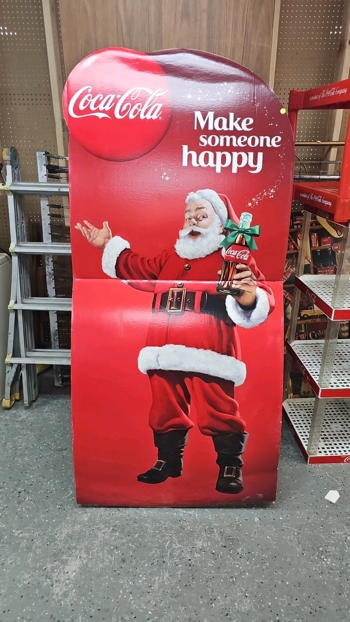 lot 196 image: Coke Santa Stand Up Display