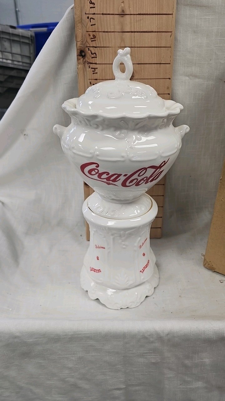 lot 87 image: Coca Cola Syrup Dispenser cookie jar