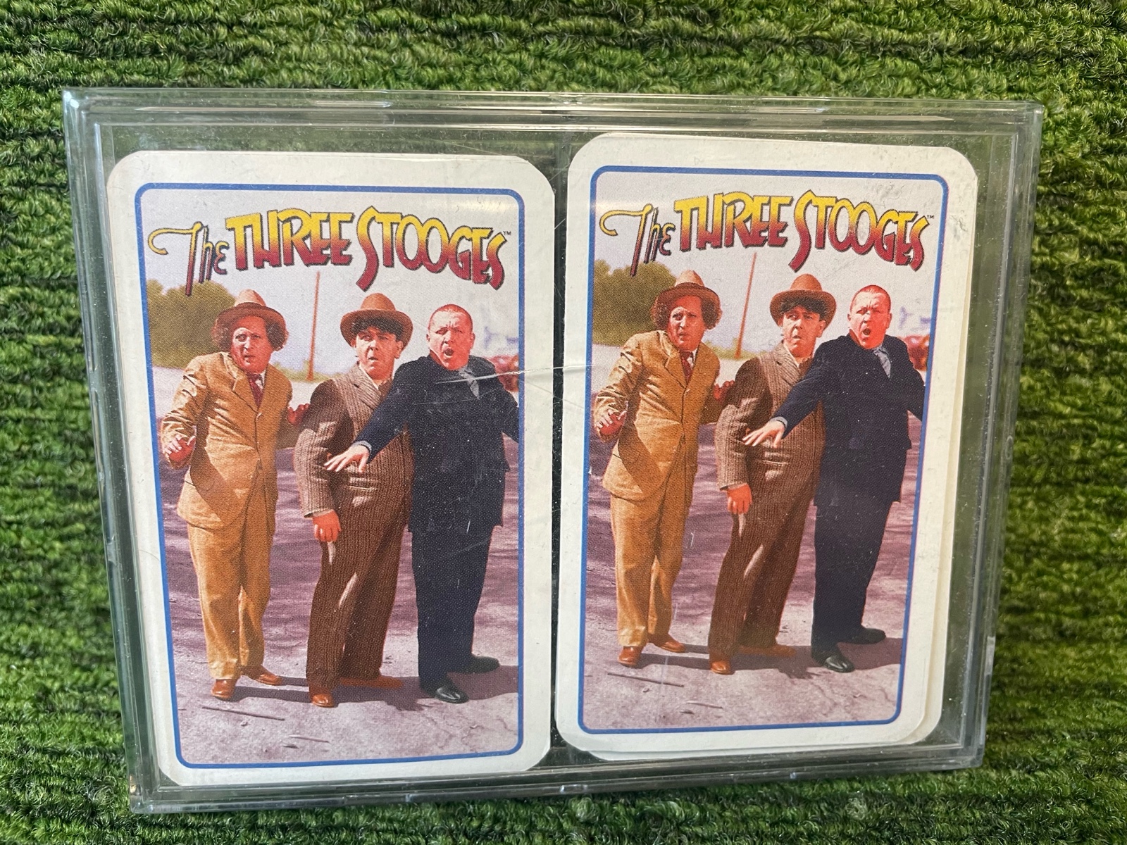 lot 109 image: Three Stooges Playing Cards- Two Decks in Good condition- All in Order 