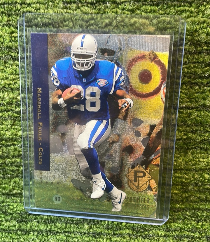 lot 114 image: 1994 Upper Deck SP Premier Prospects, Marshall Faulk Rookie, Indianapolis Colts RB
