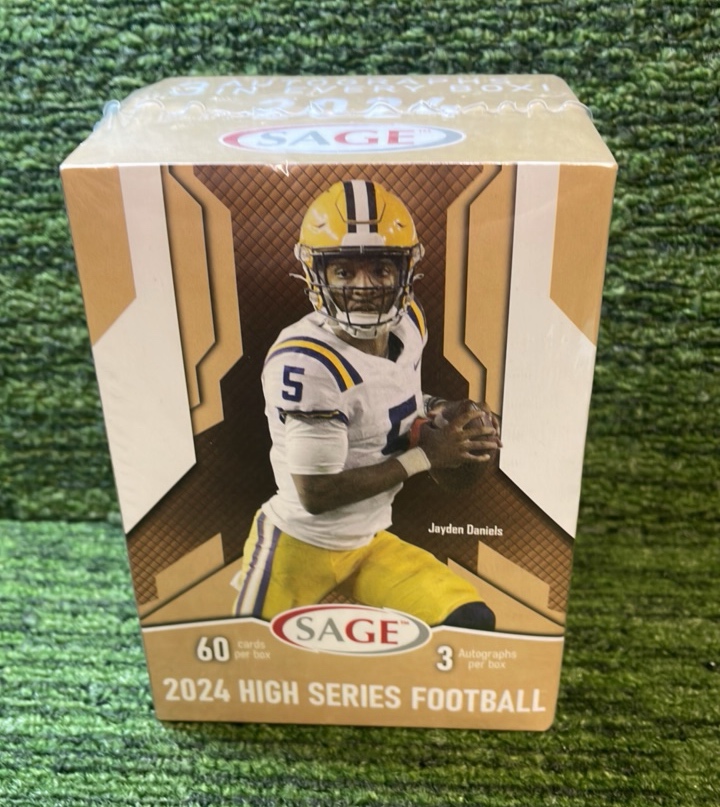 lot 146 image: 2024 SAGE High Series Football Blaster Box 60 cards per box, 3 Autographs per Box- Sealed