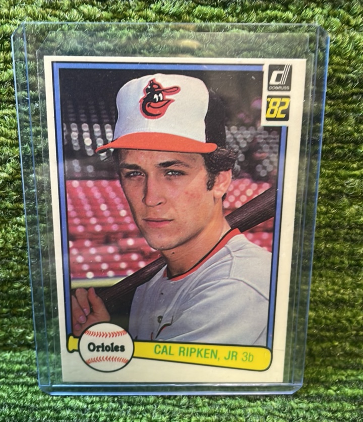 lot 157 image: 1982 Donruss Cal Ripken Jr rookie card, Baltimore Orioles RC
