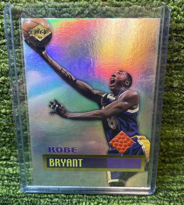 lot 27 image: 1999 Edge Memorabilia card, Kobe Bryant, Los Angeles Lakers, Authentic Game Ball 
