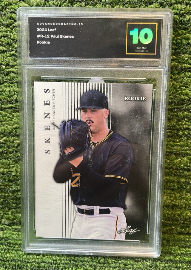 lot 36 image: 2024 Leaf Paul Skenes Rookie Graded 10 Pittsburgh Pirates