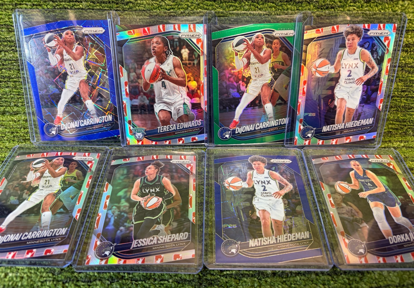 lot 46A image: 2025 PRIZM WNBA Minnesota LYNX Lot of Inserts (8 in Total)