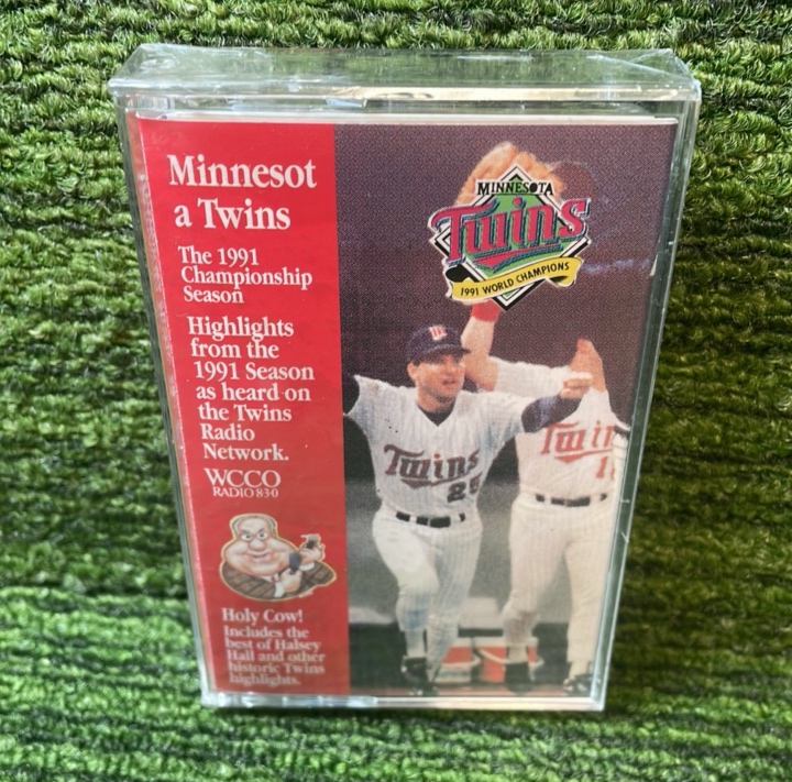 lot 49 image: 1991 Minnesota Twins Championship Season Highlights CASSETTE as Heard on WCCO Radio