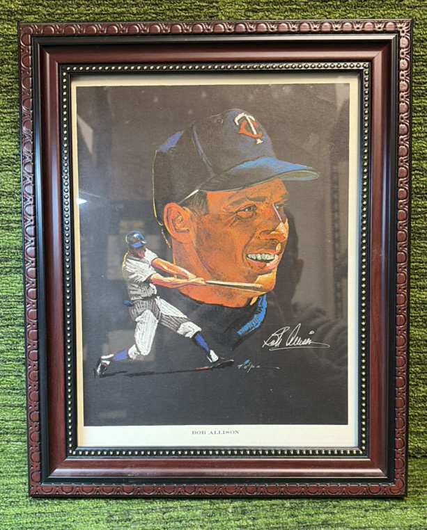 lot 49B image: Bob Allison- Minnesota Twins- Nicely Framed -3 Time All-Star