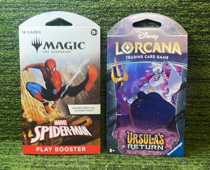 lot 51 image: 2025 Magic the GatheringSpider-Man Play Booster Pack in 2024 Disney LORCANA Ursulas Return Pack